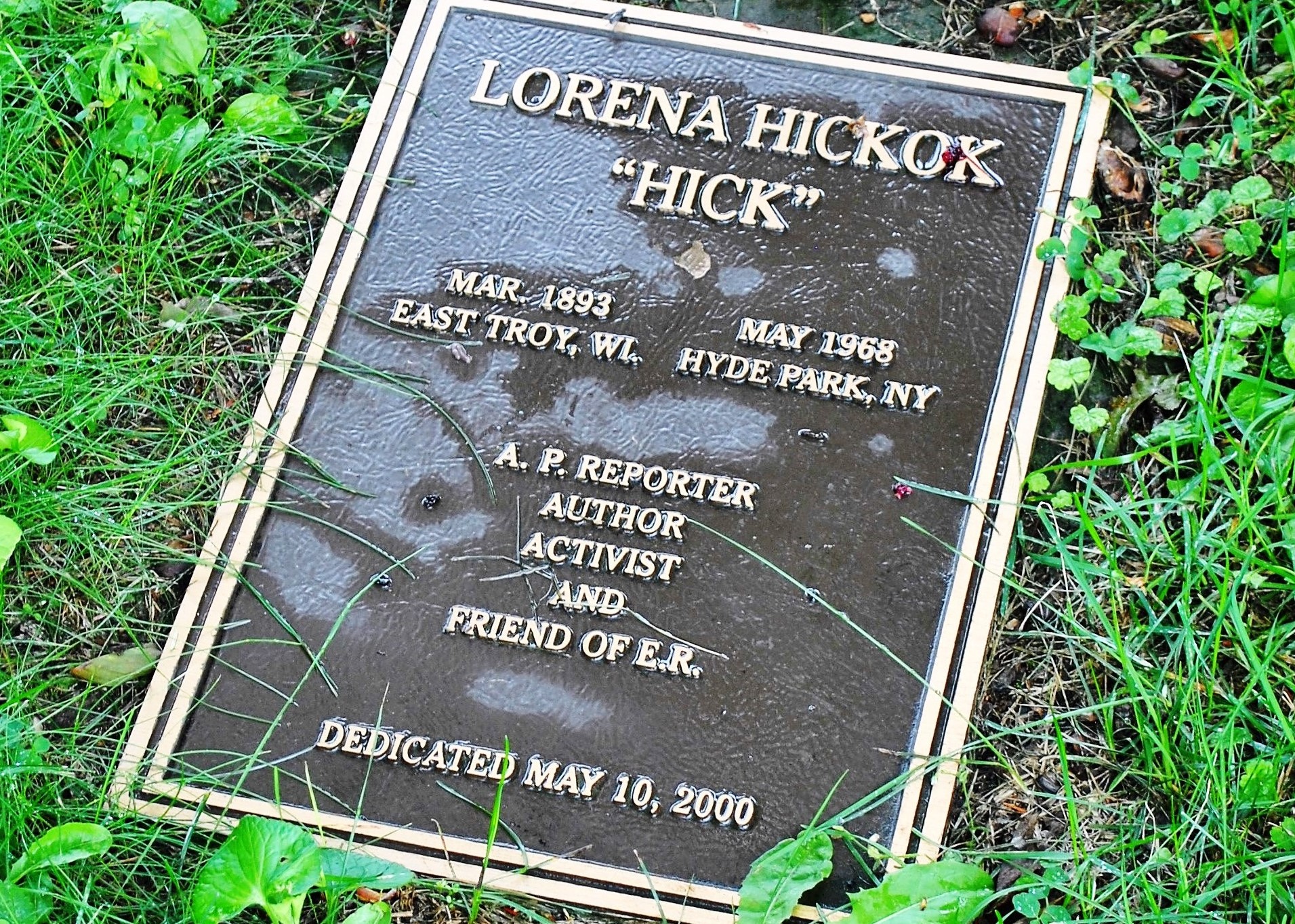 Lorena Hickock sírköve (Wikipedia)